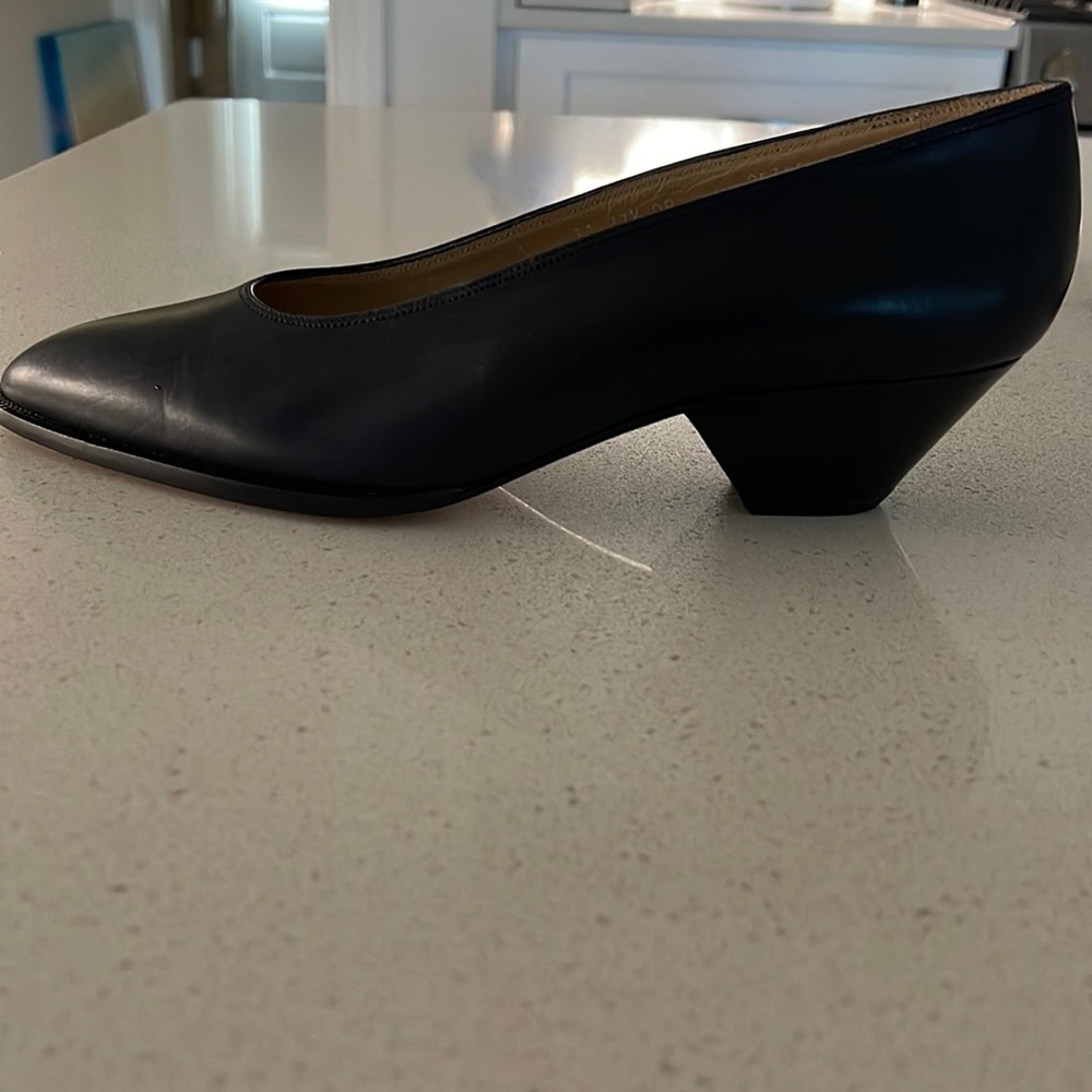 Pancaldi Italian navy leather shoes